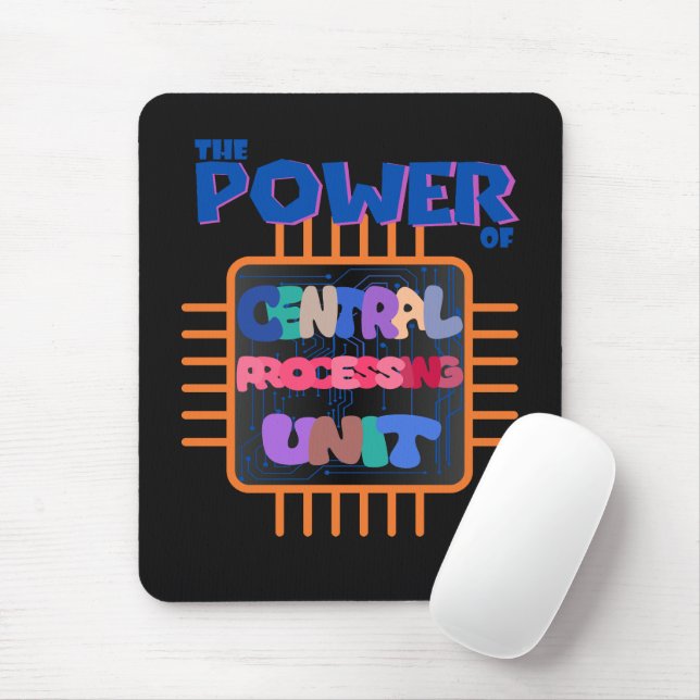 Die Computerzentraleinheit  Mousepad (Mit Mouse)