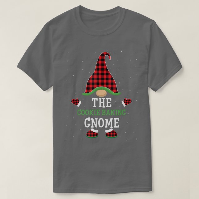 Die Cookie Baking Gnome Group passt Weihnachten P T-Shirt (Design vorne)