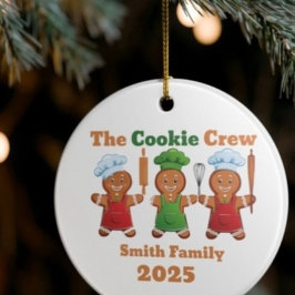 Die Cookie-Crew Lebkuchen Keramik Ornament