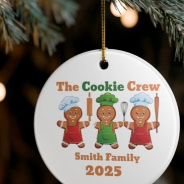 Die Cookie-Crew Lebkuchen  Keramik Ornament (Von Creator hochgeladen)