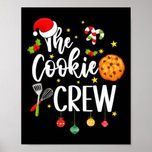 Die Cookie-Crew Weihnachten Backkost Lover Kids Poster