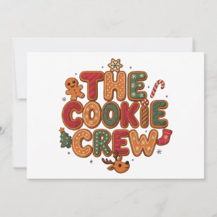 Die Cookie Crew Weihnachts-Gingerbread-Baum Xmas Einladung