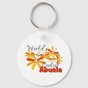 Die Coole Abuela der Blumenwelt Schlüsselanhänger