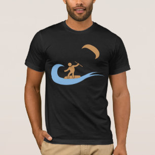Die coole kitesurfing Ikone der Welle T-Shirt