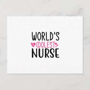 Die Coole Krankenschwester der Welt Postkarte