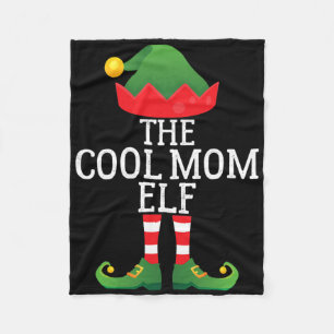 Die Coole Mama Elf Funny Xmas Familie Pajama Match Fleecedecke
