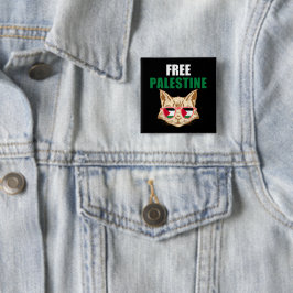 Die Coole palästinensische Katze unter palästinens Button