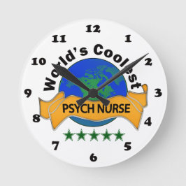Die Coole Psychologiekrankheit der Welt Runde Wanduhr
