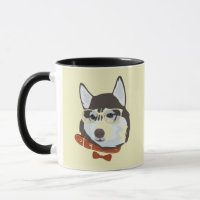Die coole sibirischer Schlittenhund-HundeTasse