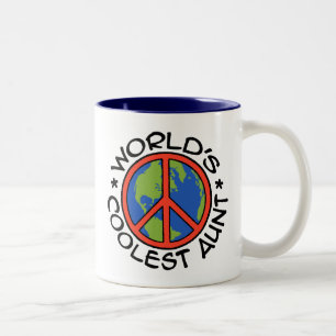 Die Coole Tante der Welt Zweifarbige Tasse
