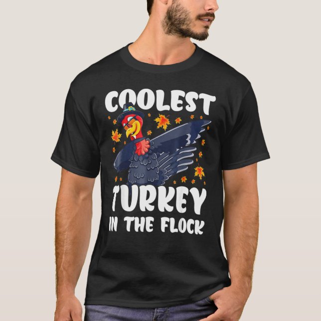 Die coole Türkei im Flock Erntedank Sungrace T-Shirt (Vorderseite)