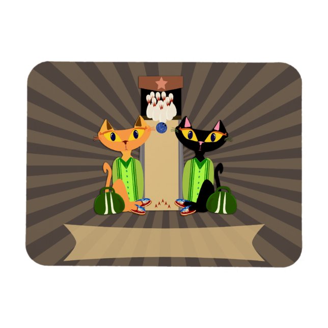 Die Coolen Alley Cats Magnet (Horizontal)