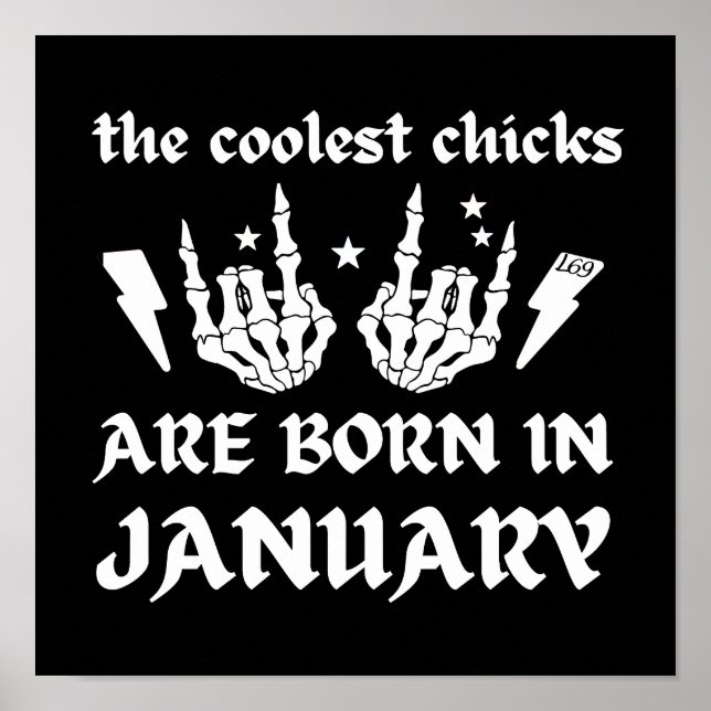 DIE COOLEN SCHICKEN SIND GEBOREN AM JANUAR POSTER (Vorne)