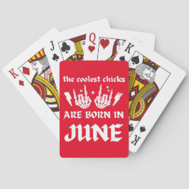 DIE COOLEN SCHICKEN SIND IM JUNI GEBOREN SPIELKARTEN