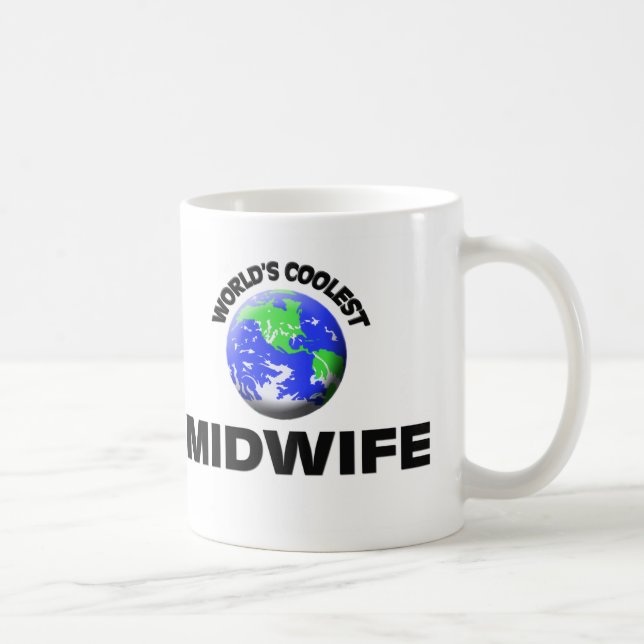 Die coolste Hebamme der Welt Kaffeetasse (Rechts)