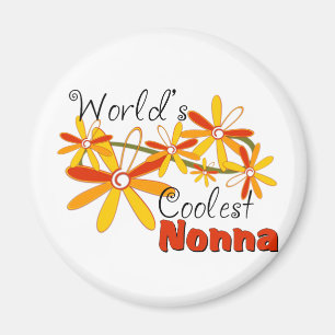Die Coolste Nonna der Blumenwelt Magnet