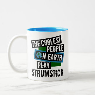 Die Coolsten Menschen auf der Erde spielen Strumst Zweifarbige Tasse