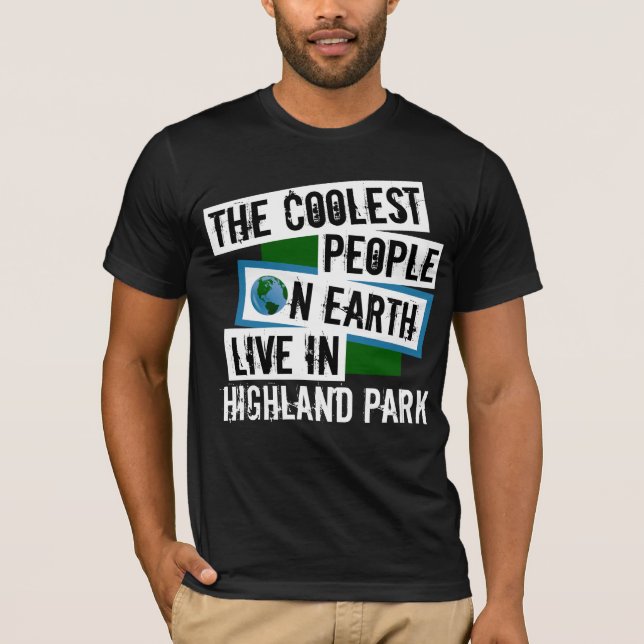 Die Coolsten Menschen der Welt leben im Highland P T-Shirt (Vorderseite)
