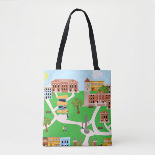 Die Coolstste Campus Uni Retro Illustration Tasche