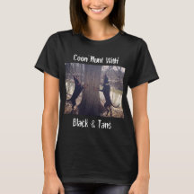 Die Coon-Jagd auf Frauen mit schwarzen und blauen 