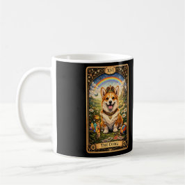 Die Corgi-Tarotkarte Kaffeetasse