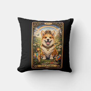 Die Corgi-Tarotkarte Kissen