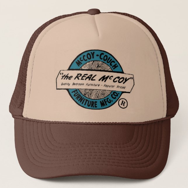 "Die Couch-Möbel MFG Co. wirklichen McCoys" McCoy Truckerkappe (Vorderseite)