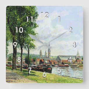 Die Cours la Riene, Notre Dame Quadratische Wanduhr