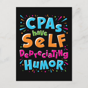 Die CPAs haben eine Selbstabschreibungspauschale f Postkarte