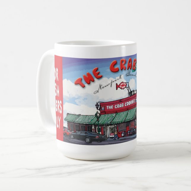 Die Crab Cooker-Tasse Kaffeetasse (Vorderseite Links)