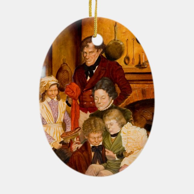 Die Cratchit-Familie Keramikornament (Hinten)