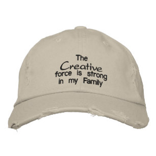 Die Creative Force ist stark in meiner Familie Bestickte Baseballkappe