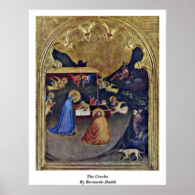 Die Creche von Bernardo Daddi Poster (Vorne)