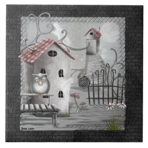 Die Creek Gothic Folk Art Fliese