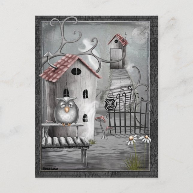 Die Creek Gothic Folk Art Postkarte (Vorderseite)