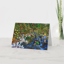 Die Creek-Grußkarte Karte