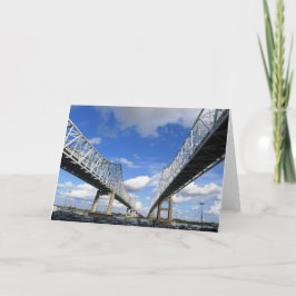 Die Crescent City Connection, New Orleans, LA - Karte