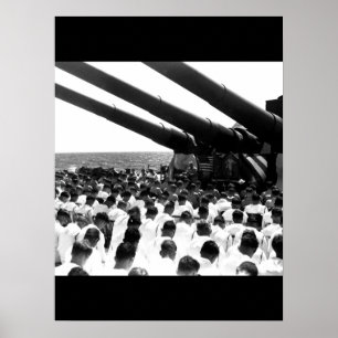 Die Crew des USS SOUTH DAKOTA stands_War Bildes Poster