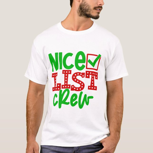 Die Crew des Weihnachtsmannes T-Shirt (Vorderseite)