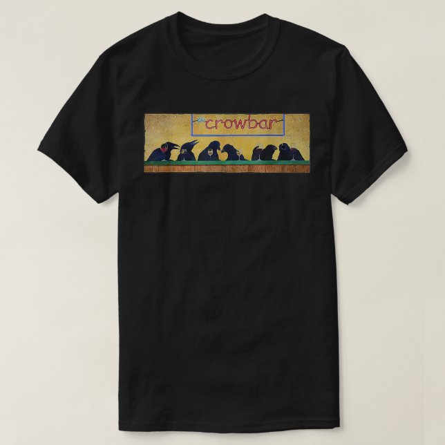 Die Crowbar Night Life Karikatur Grafik Kunst Alco T-Shirt (Design vorne)