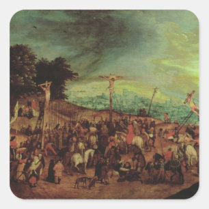 Die Crucifixe Quadratischer Aufkleber
