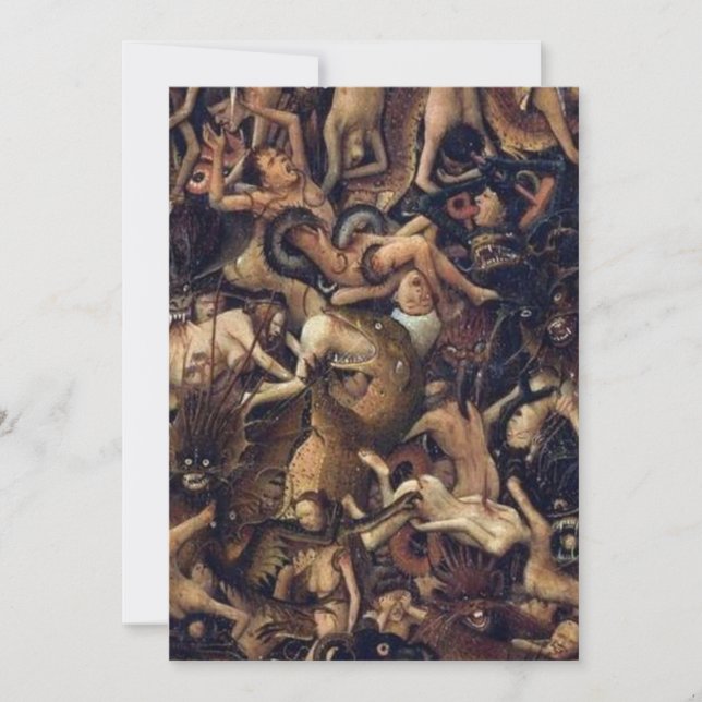 Die Crucifixierung des letzten Urteils von Jan Van Einladung (Vorderseite)