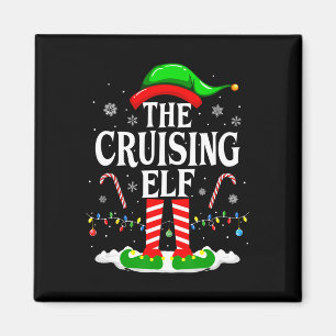 Die Cruising Elf Xmas Funny Matching Family Cruise Magnet
