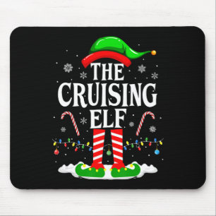 Die Cruising Elf Xmas Funny Matching Family Cruise Mousepad