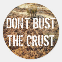 Die Crust-Cryptobiotic-Bodenaufkleber nicht abbrec