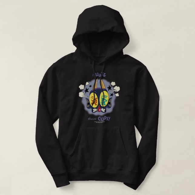 Die Cuphead Show! Der Teufel ich hasse diese Cups! Hoodie (Design vorne)