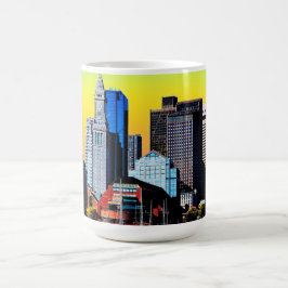 Die "Custom House Boston USA Poster Factory Mask" Kaffeetasse