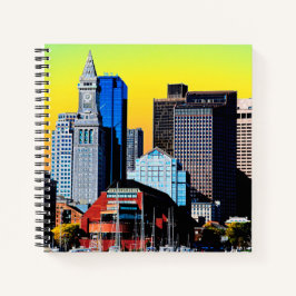 Die "Custom House Boston USA Poster Factory Mask" Notizbuch