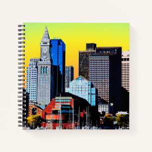 Die "Custom House Boston USA Poster Factory Mask" Notizbuch