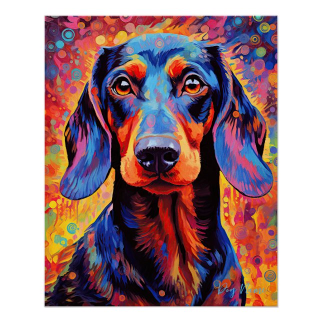 Die Dackel Hund 005 - Zetton Ziana Poster (Vorderseite)